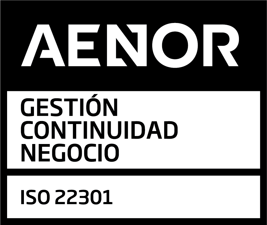 Marca AENOR Gestion continuidad negocio iso22301 POS